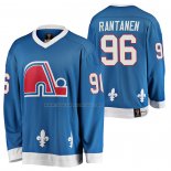 Maglia Hockey Quebec Nordiques Mikko Rantanen Heritage Vintage Replica Blu