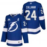 Maglia Hockey Tampa Bay Lightning Ryan Callahan Autentico Home 2018 Blu