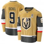 Maglia Hockey Vegas Golden Knights Jack Eichel 2023 Stanley Cup Champions Home Breakaway Or