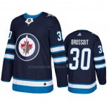 Maglia Hockey Winnipeg Jets Laurent Brossoit Home Autentico Blu