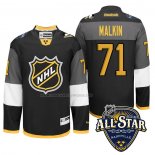 Maglia Hockey 2016 All Star Pittsburgh Penguins Evgeni Malkin Nero