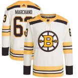Maglia Hockey Boston Bruins Brad Marchand Primegreen Autentico Pro Crema