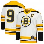 Maglia Hockey Boston Bruins Johnny Bucyk Mitchell & Ness 1973-74 Blue Line Bianco