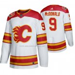 Maglia Hockey Calgary Flames Lanny Mcdonald 2019 Heritage Classic Autentico Bianco