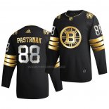 Maglia Hockey Golden Edition Boston Bruins David Pastrnak Limited Autentico 2020-21 Nero