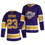 Maglia Hockey Los Angeles Kings Brown Blu