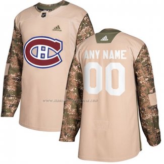 Maglia Hockey Montreal Canadiens Personalizzate Autentico 2017 Veterans Day Camuffamento