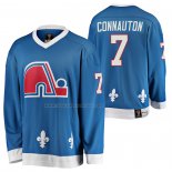 Maglia Hockey Quebec Nordiques Kevin Connauton Heritage Vintage Replica Blu