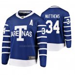 Maglia Hockey Toronto Maple Leafs Auston Matthews Throwback Breakaway Giocatore Blu