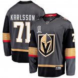 Maglia Hockey Vegas Golden Knights William Karlsson 2023 Stanley Cup Champions Alternato Breakaway Nero