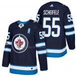Maglia Hockey Winnipeg Jets Mark Scheifele Autentico Home 2018 Blu