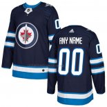 Maglia Hockey Winnipeg Jets Personalizzate Home Blu