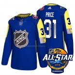 Maglia Hockey 2018 All Star Montreal Canadiens Carey Price Autentico Blu