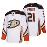 Maglia Hockey Anaheim Ducks Chris Wagner 2018 New Season Team Road Bianco