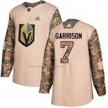 Maglia Hockey Bambino Vegas Golden Knights Jason Garrison Autentico 2017 Veterans Day Camuffamento