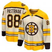 Maglia Hockey Boston Bruins David Pastrnak 100th Anniversario Premier Breakaway Crema