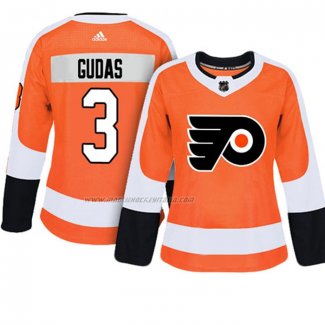 Maglia Hockey Donna Philadelphia Flyers Radko Gudas Autentico Giocatore Arancione