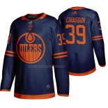 Maglia Hockey Edmonton Oilers Alex Chiasson 39 Alternato Autentico Blu