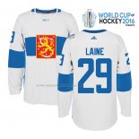 Maglia Hockey Finlandia Patrik Laine Premier 2016 World Cup Bianco