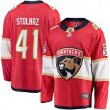 Maglia Hockey Florida Panthers Anthony Stolarz Home Breakaway Rosso