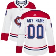 Maglia Hockey Donna Montreal Canadiens Personalizzate Away Bianco