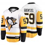 Maglia Hockey Pittsburgh Penguins Jake Guentzel 2019 Away Breakaway Bianco