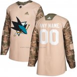 Maglia Hockey San Jose Sharks Personalizzate Autentico 2017 Veterans Day Camuffamento