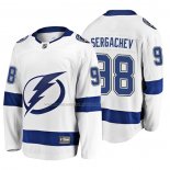 Maglia Hockey Tampa Bay Lightning Mikhail Sergachev 2019 Away Breakaway Bianco