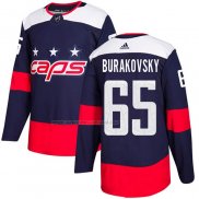 Maglia Hockey Washington Capitals Andre Burakovsky Autentico 2018 Stadium Series Blu