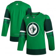 Maglia Hockey Winnipeg Jets 2023 St. Patrick's Day Autentico Verde