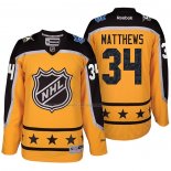 Maglia Hockey 2017 All Star Toronto Maple Leafs Auston Matthews Giallo