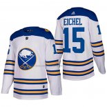 Maglia Hockey Buffalo Sabres Jack Eichel Autentico Stitched Bianco