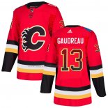 Maglia Hockey Calgary Flames Johnny Gaudreau Drift Fashion Rosso