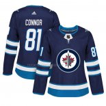 Maglia Hockey Donna Winnipeg Jets Kyle Connor Home Autentico Giocatore Blu