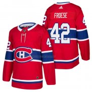 Maglia Hockey Montreal Canadiens Byron Froese Autentico Home 2018 Rosso