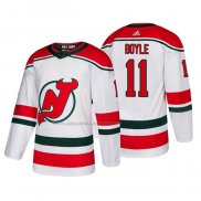 Maglia Hockey New Jersey Devils Brian Boyle Alternato Autentico Bianco