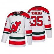Maglia Hockey New Jersey Devils Cory Schneider Alternato Autentico Bianco