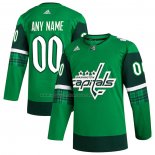 Maglia Hockey Washington Capitals 2023 St. Patrick's Day Autentico Personalizzate Verde