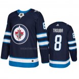 Maglia Hockey Winnipeg Jets Jacob Trouba Home Autentico Blu