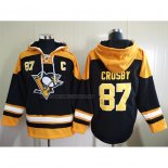 Felpa con Cappuccio Pittsburgh Penguins Sidney Crosby Nero