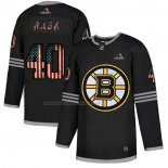 Maglia Hockey Boston Bruins Tuukka Rask 2020 USA Flag Nero
