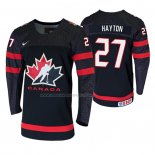 Maglia Hockey Canada Barrett Hayton 2020 Iihf World Junior Championship Nero