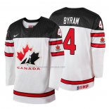 Maglia Hockey Canada Bowen Byram 2018 Iihf World Championship Giocatore Bianco