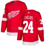 Maglia Hockey Detroit Red Wings Chris Chelios Home Autentico Rosso