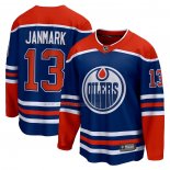 Maglia Hockey Edmonton Oilers Mattias Janmark Home Breakaway Blu