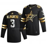 Maglia Hockey Golden Edition Dallas Stars John Klingberg Limited Autentico 2020-21 Nero