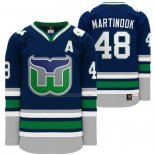 Maglia Hockey Hartford Whalers Jordan Martinook Heritage Night Throwback Blu