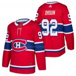 Maglia Hockey Montreal Canadiens Jonathan Drouin Autentico Home 2018 Rosso