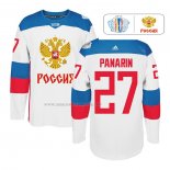 Maglia Hockey Rusia Artemi Panarin Premier 2016 World Cup Bianco