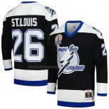 Maglia Hockey Tampa Bay Lightning Martin St. Louis Mitchell & Ness 2004 Stanley Cup Campeon Blue Line Nero
